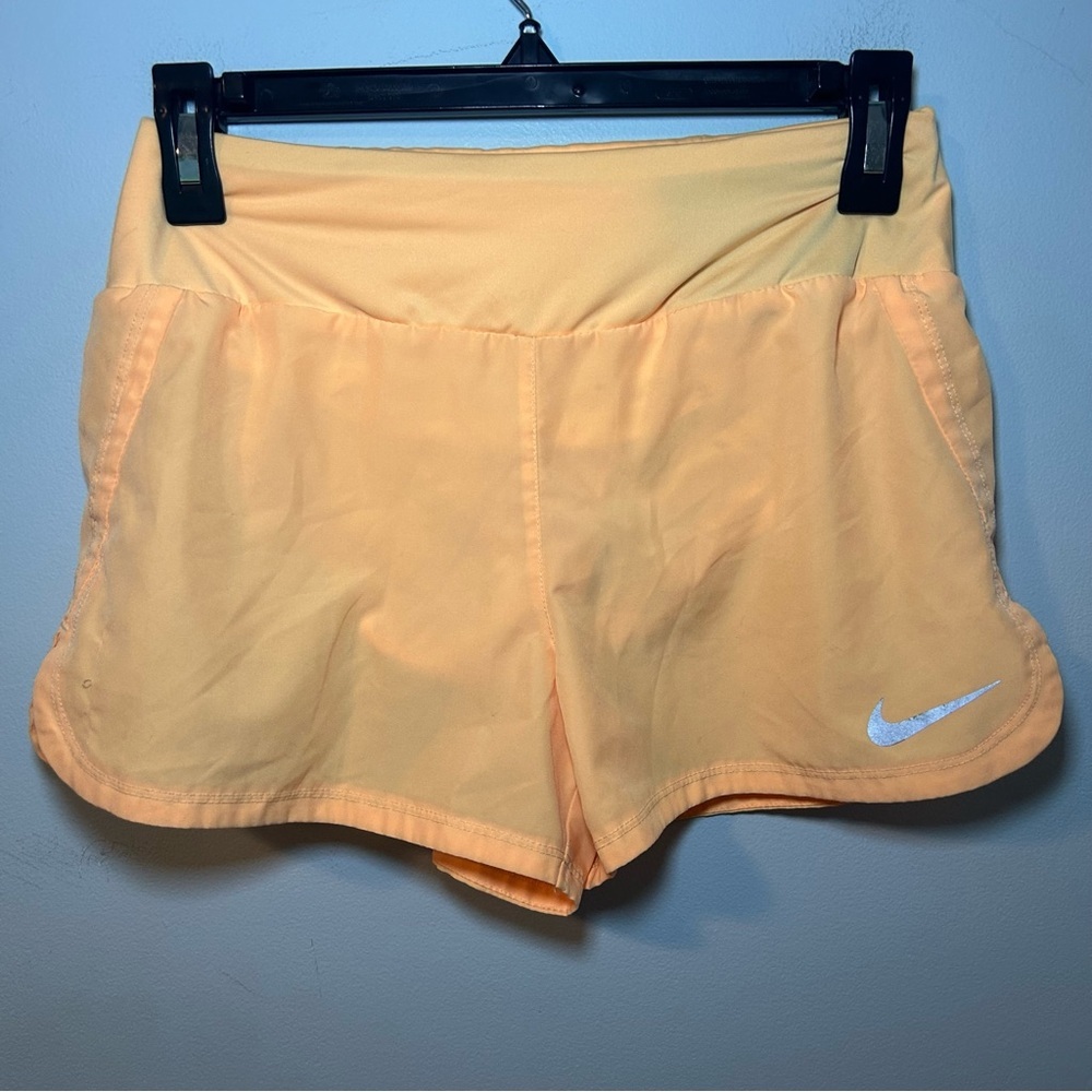Nike Dri-Fit Orange Lined Pull-On Athletic Shorts Size XS